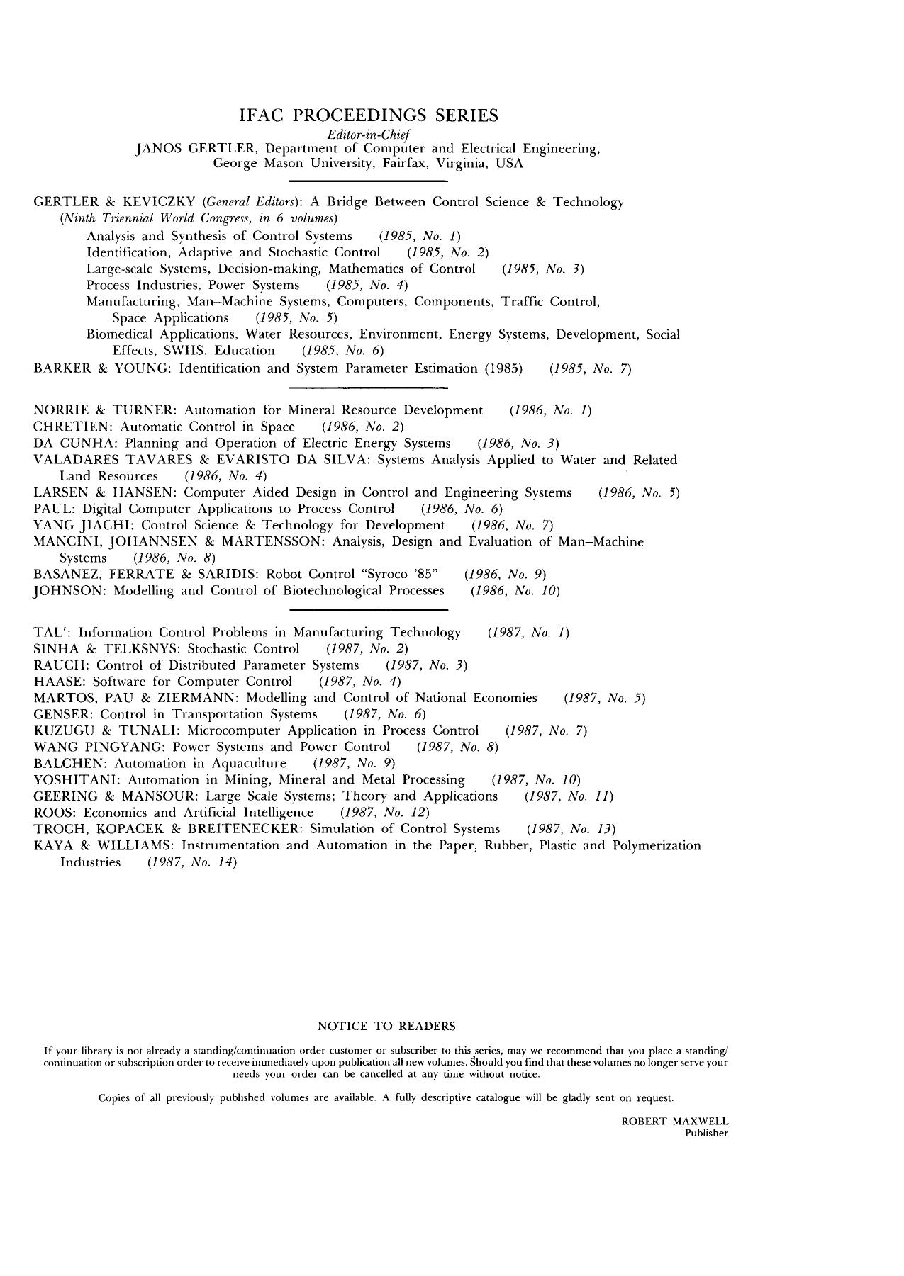 Economics and Artificial Intelligence: Proceedings of the Ifac/Ifors/Ifip/Iasc/Afcet Conference, Aix-En-Provence, France, 2-4 September, 1986 by unknow