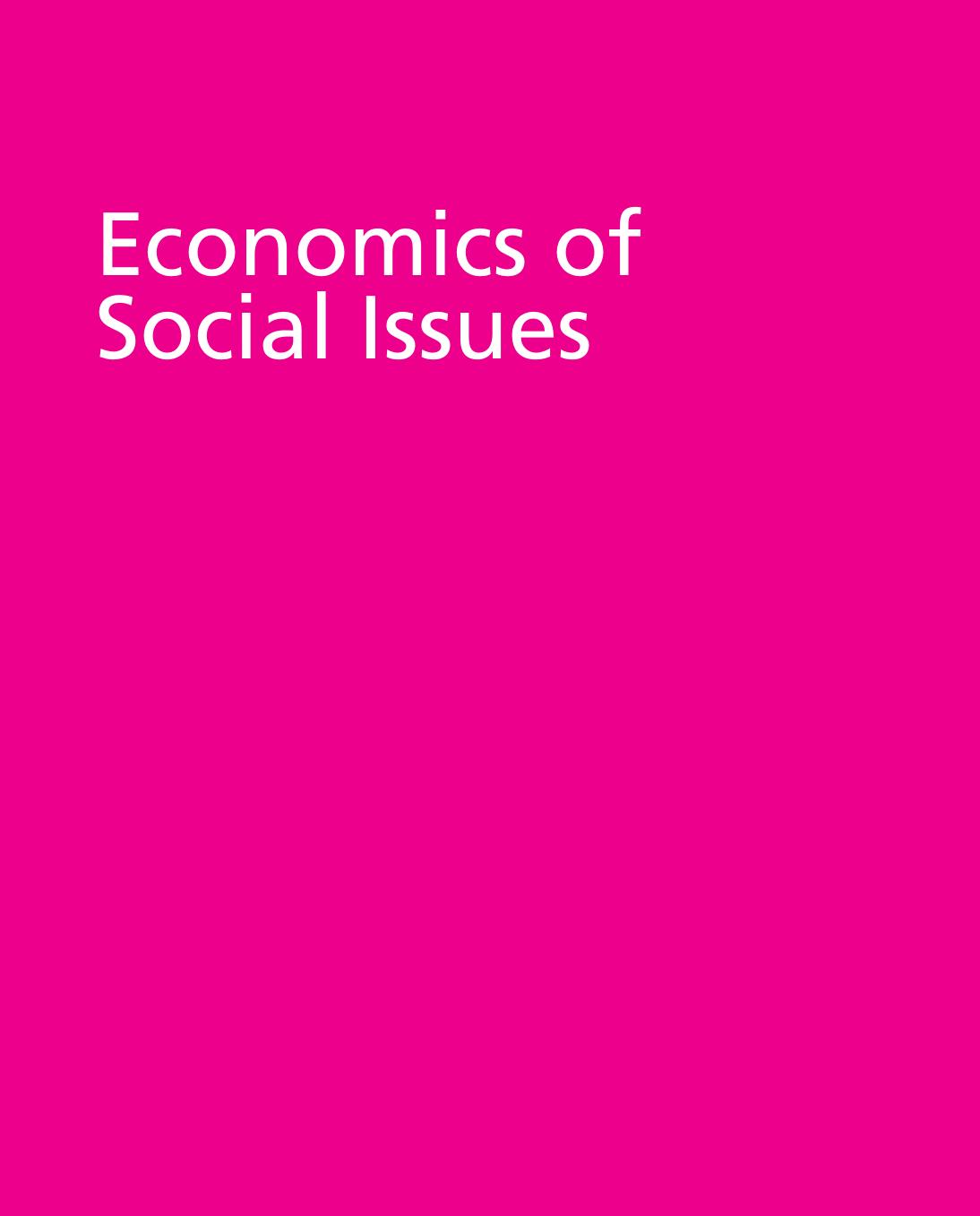Economics of Social Issues by Ansel M. Sharp