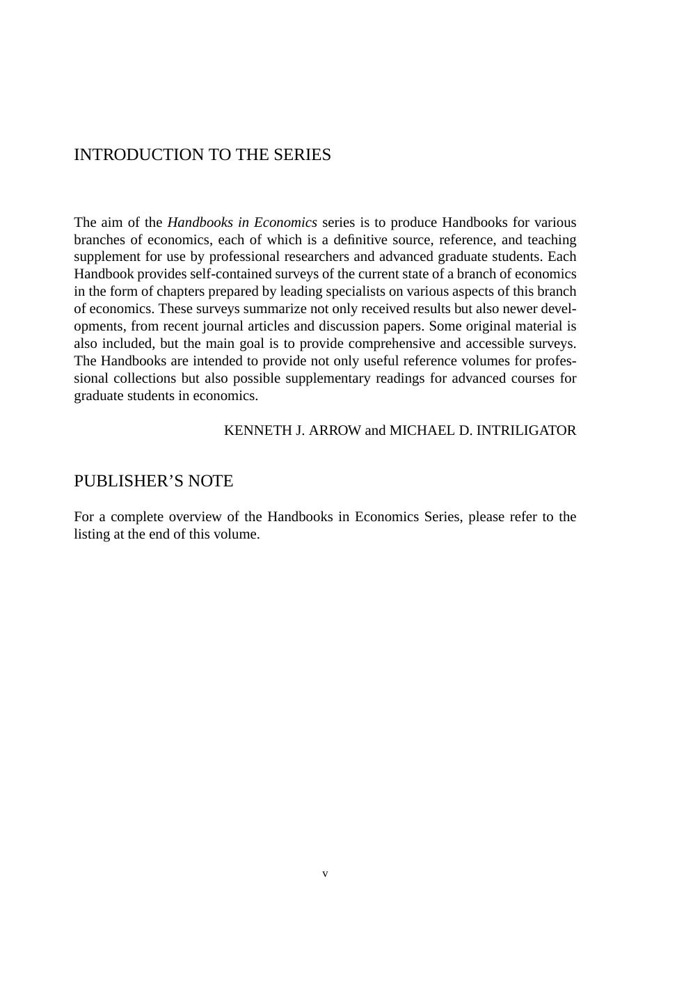 Economywide and International Environmental Issues by Karl-Göran Mäler and Jeffrey R. Vincent (Eds.)