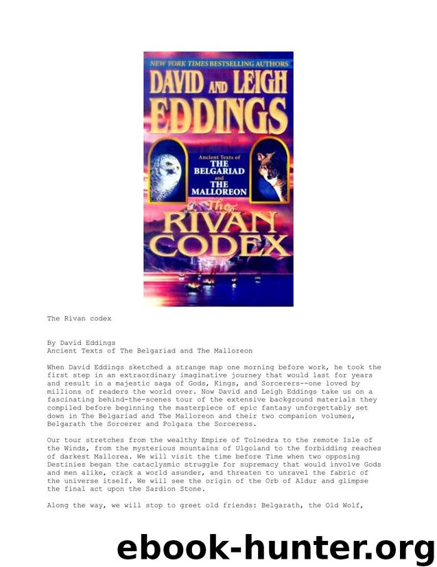 Eddings, David - The Rivan Codex by Eddings David