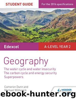 Edexcel A-level Year 2 Geography Student Guide 3: The Water Cycle and Water Insecurity; The Carbon Cycle and Energy Security; Superpowers by Cameron Dunn & Michael Witherick