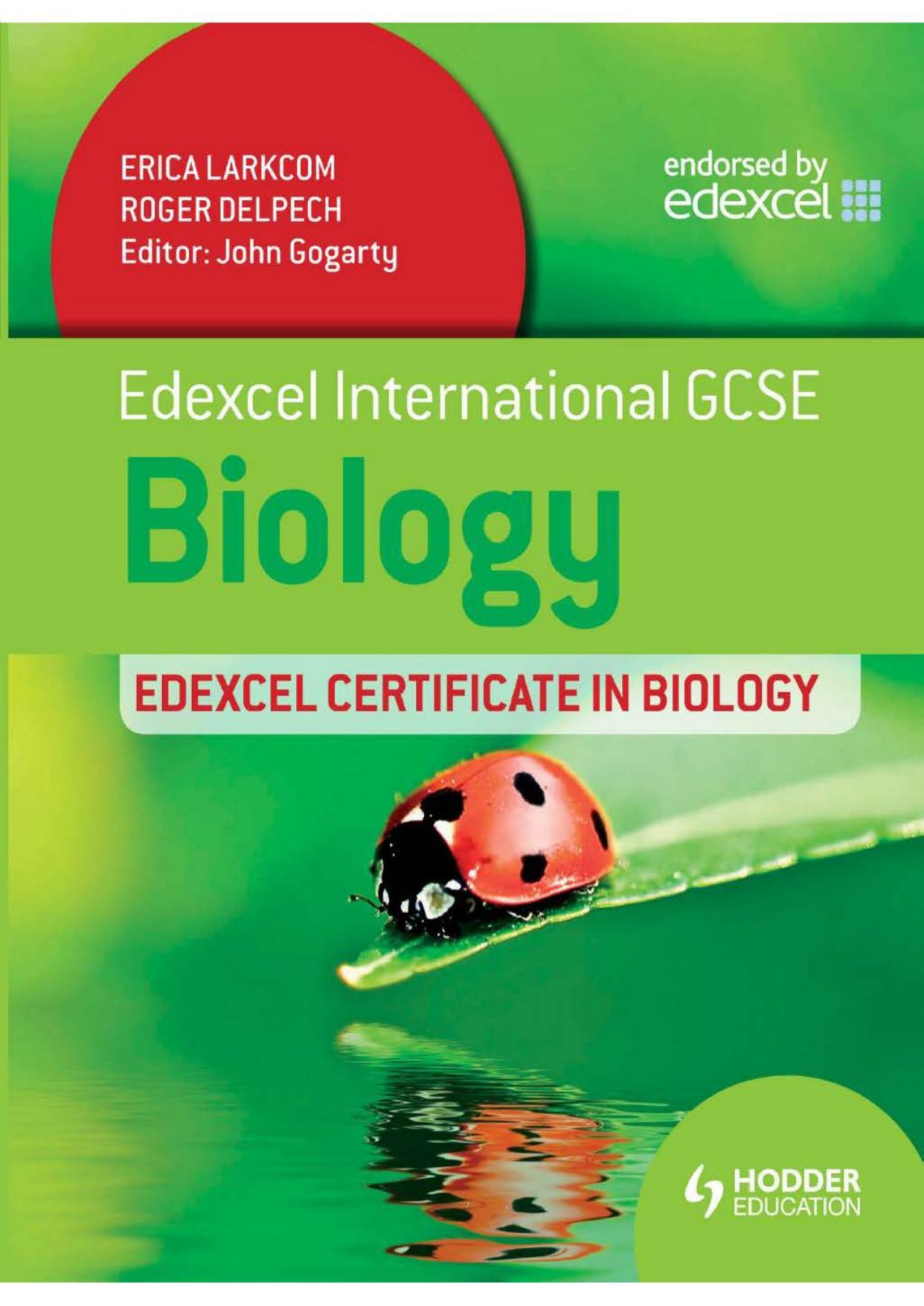 Edexcel International GCSE and Certificate Biology Student's Book by Unknown