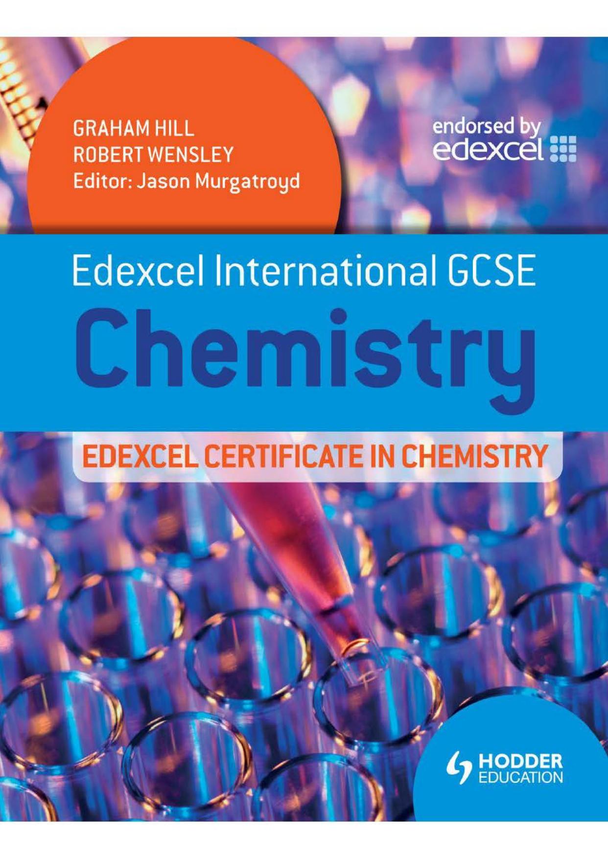 Edexcel International GCSE and Certificate Chemistry Student's Book by Unknown
