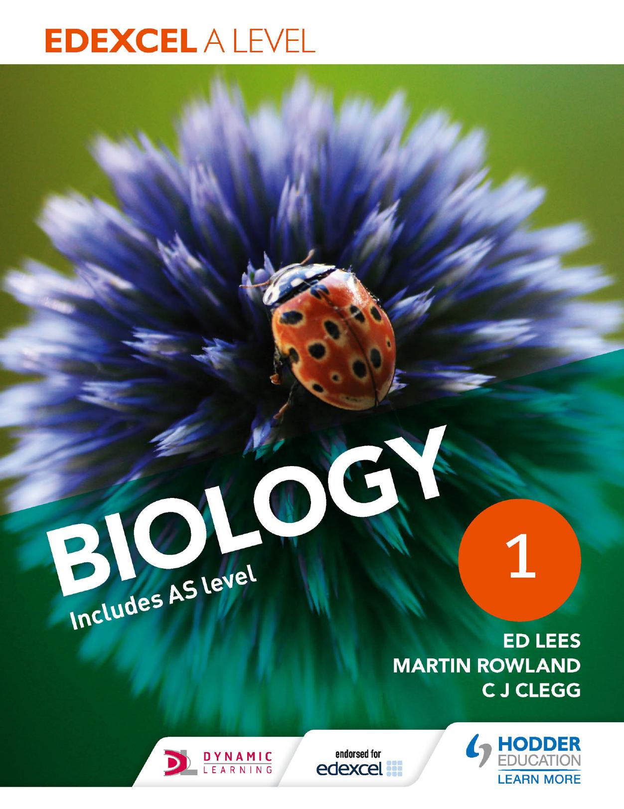 Edexcel a Level Biology Studentbook 1 by Ed Lees