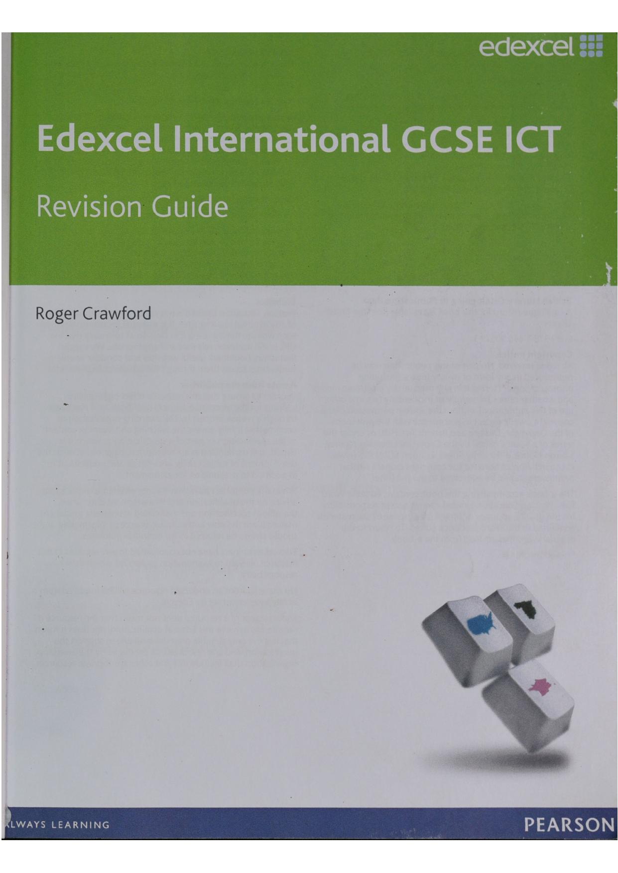 Edexcel international GCSE ICT. Revision guide by Roger Crawford