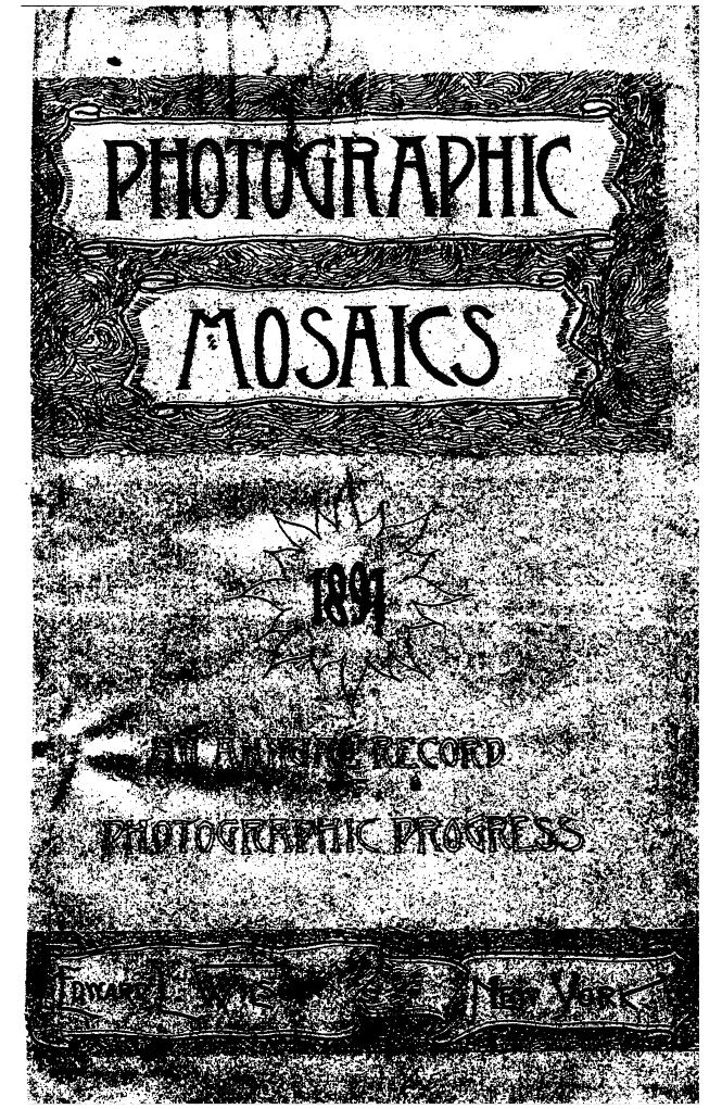Edited BY Edward L. Wilson - Photographic mosaics by 1891