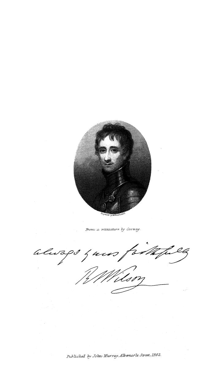 Edited BY HIS Nephew AND Son-in-law - Life of general sir robert wilson  . vol. 1 by 1862