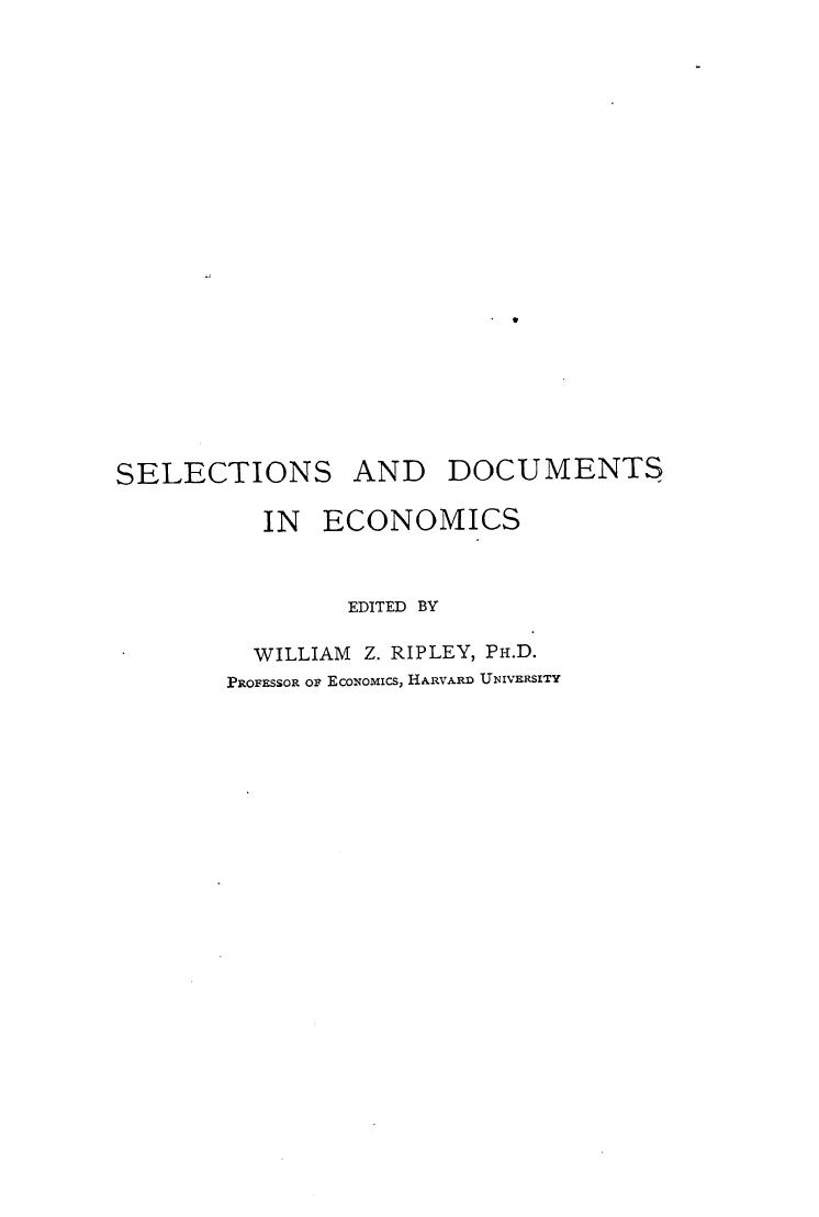 Edited WITH AN Introduction BY William Z. Ripley by Trusts pools & corporations