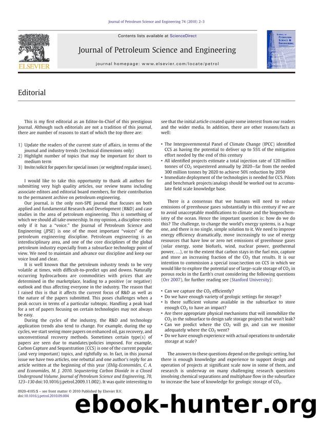 Editorial by Birol Dindoruk