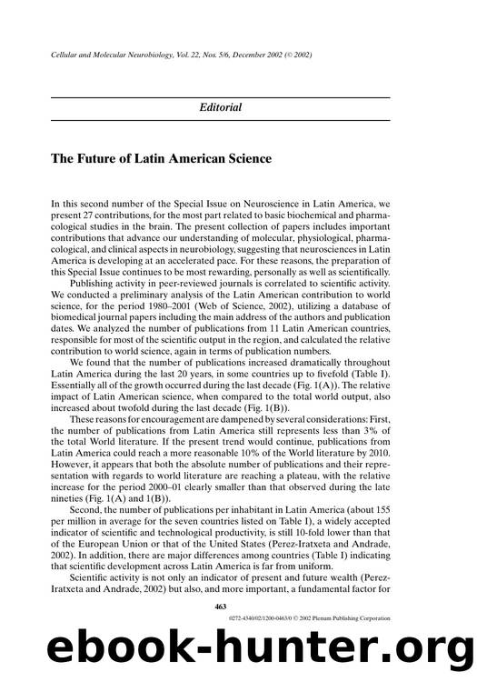 Editorial: The Future of Latin American Science by Unknown