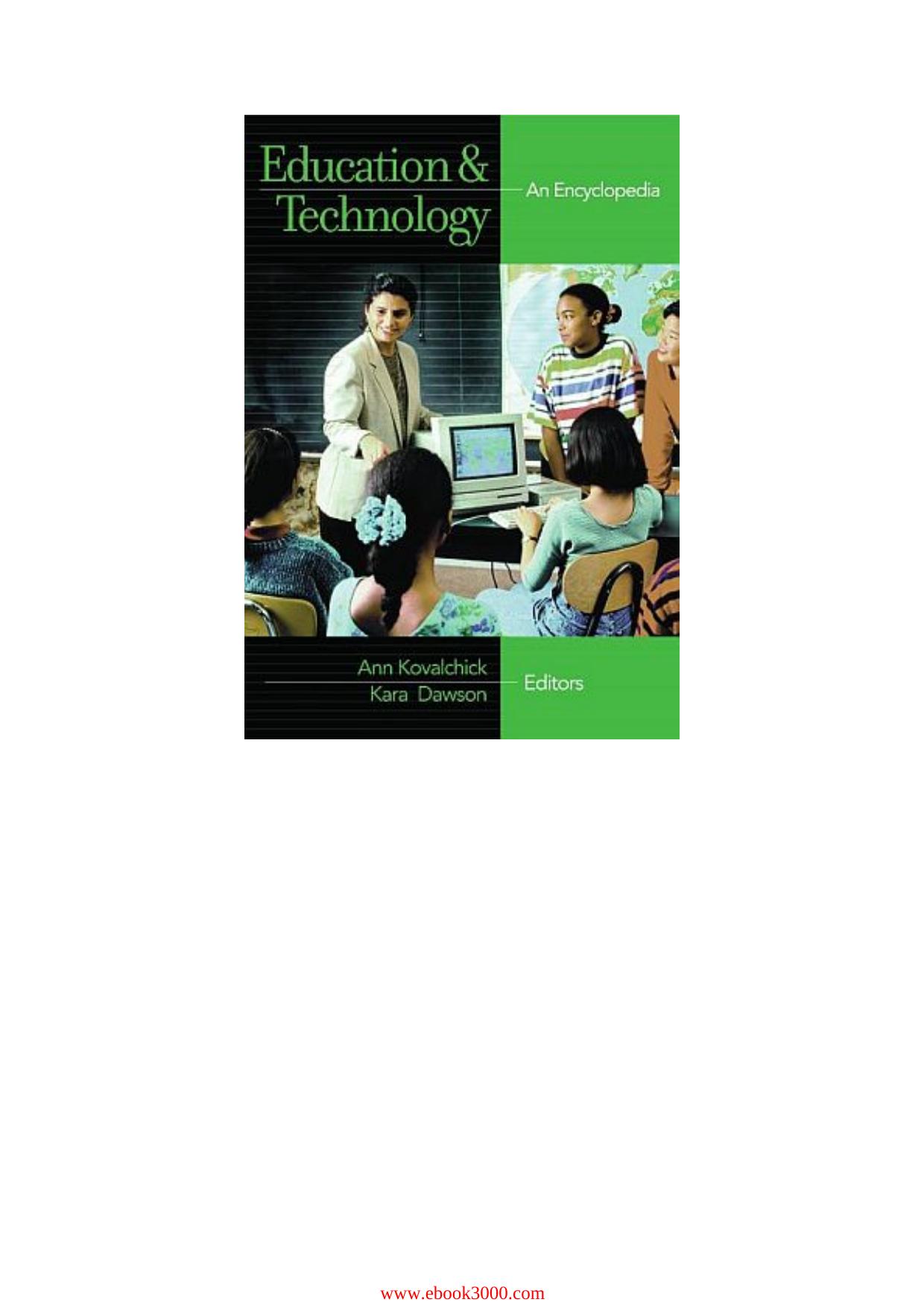 Education and Technology: An Encyclopedia by Unknow