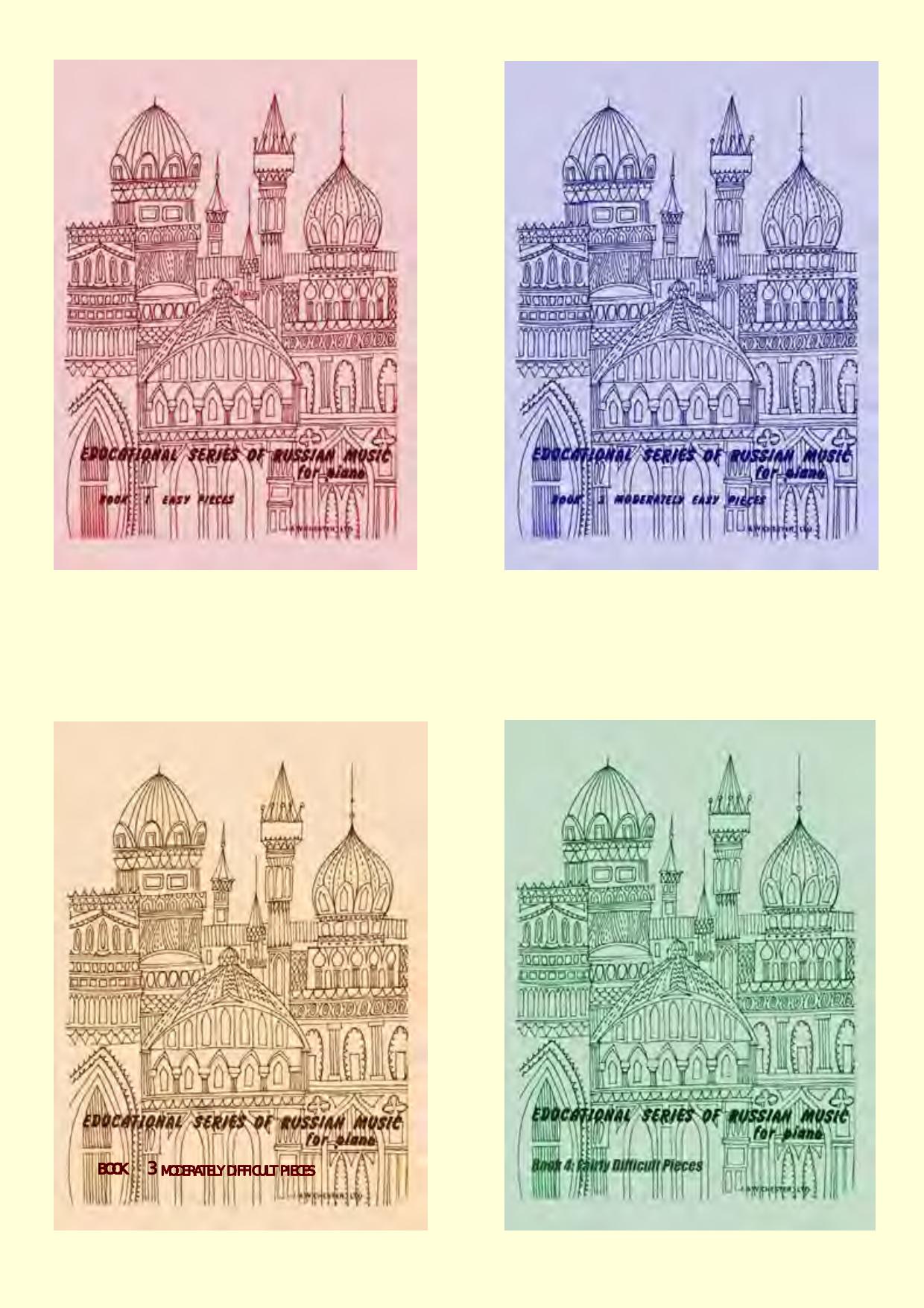 Educational Series of Russian Music for Piano, books 1-4 by Weston Annie T