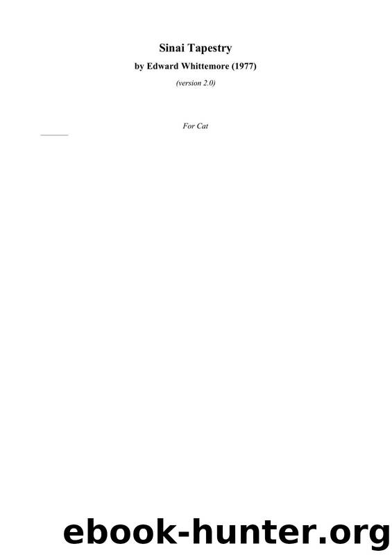 Edward Whittemore by Sinai Tapestry