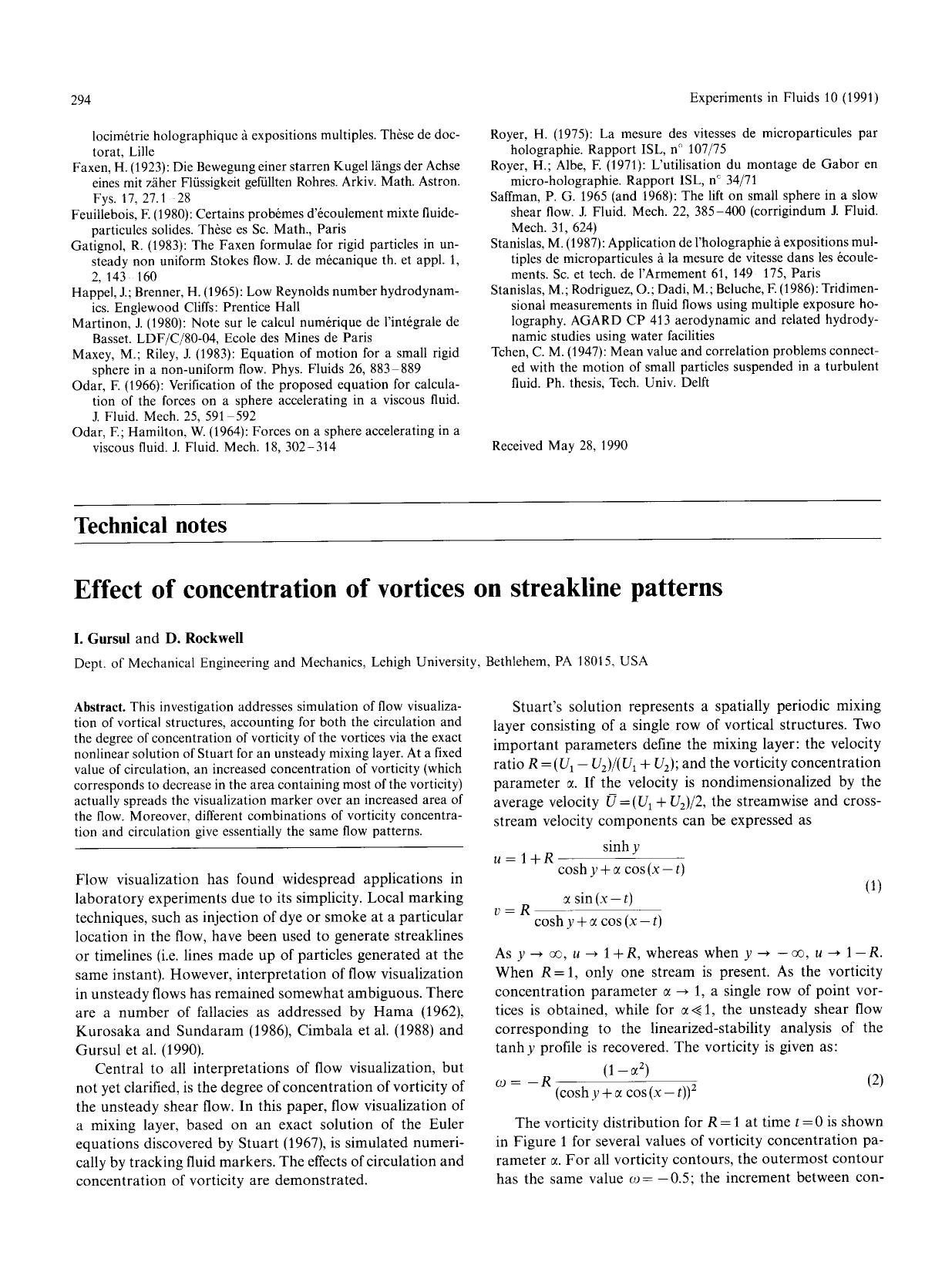 Effect of concentration of vortices on streakline patterns by Unknown