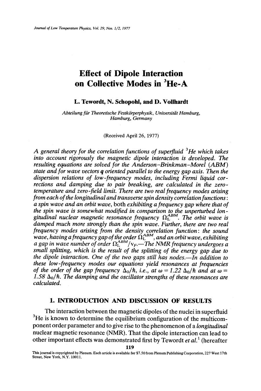 Effect of dipole interaction on collective modes in <Superscript>3 <Superscript>He-A by Unknown