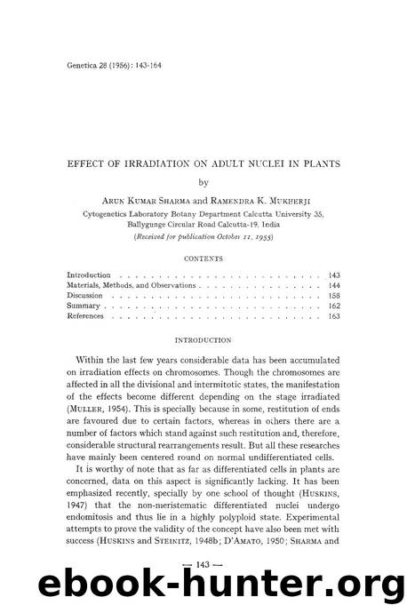 Effect of irradiation on adult nuclei in plants by Unknown
