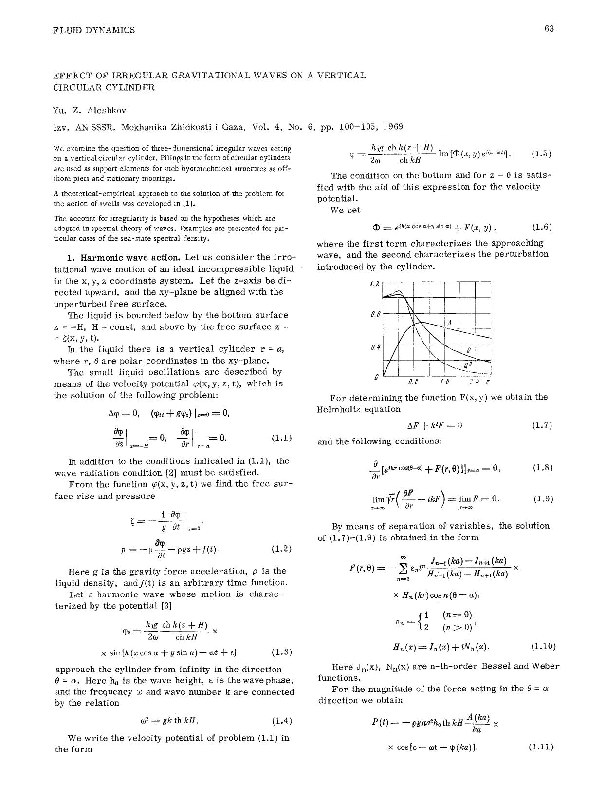 Effect of irregular gravitational waves on a vertical circular cylinder by Unknown