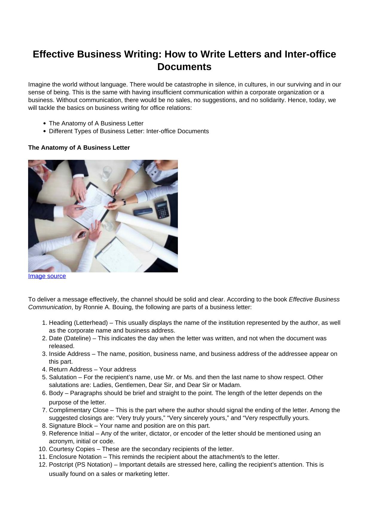 Effective Business Writing: How to Write Letters and Inter-office DocumentsEnglish Grammar by Len