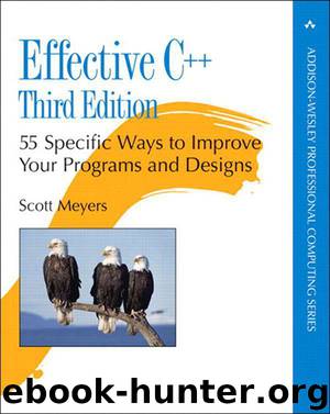 Effective C++: 55 Specific Ways to Improve Your Programs and Designs (3rd Edition) by Meyers Scott