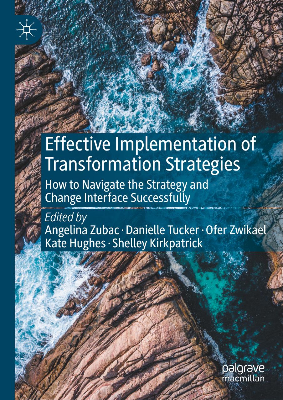 Effective Implementation of Transformation Strategies: How to Navigate the Strategy and Change Interface Successfully by Angelina Zubac Danielle Tucker Ofer Zwikael Kate Hughes Shelley Kirkpatrick