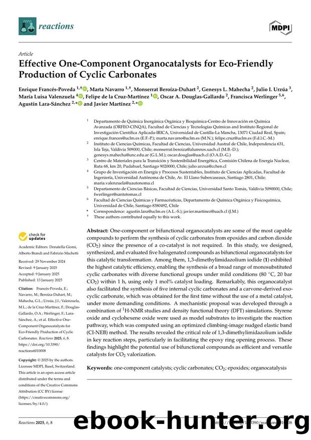 Effective One-Component Organocatalysts for Eco-Friendly Production of Cyclic Carbonates by unknow