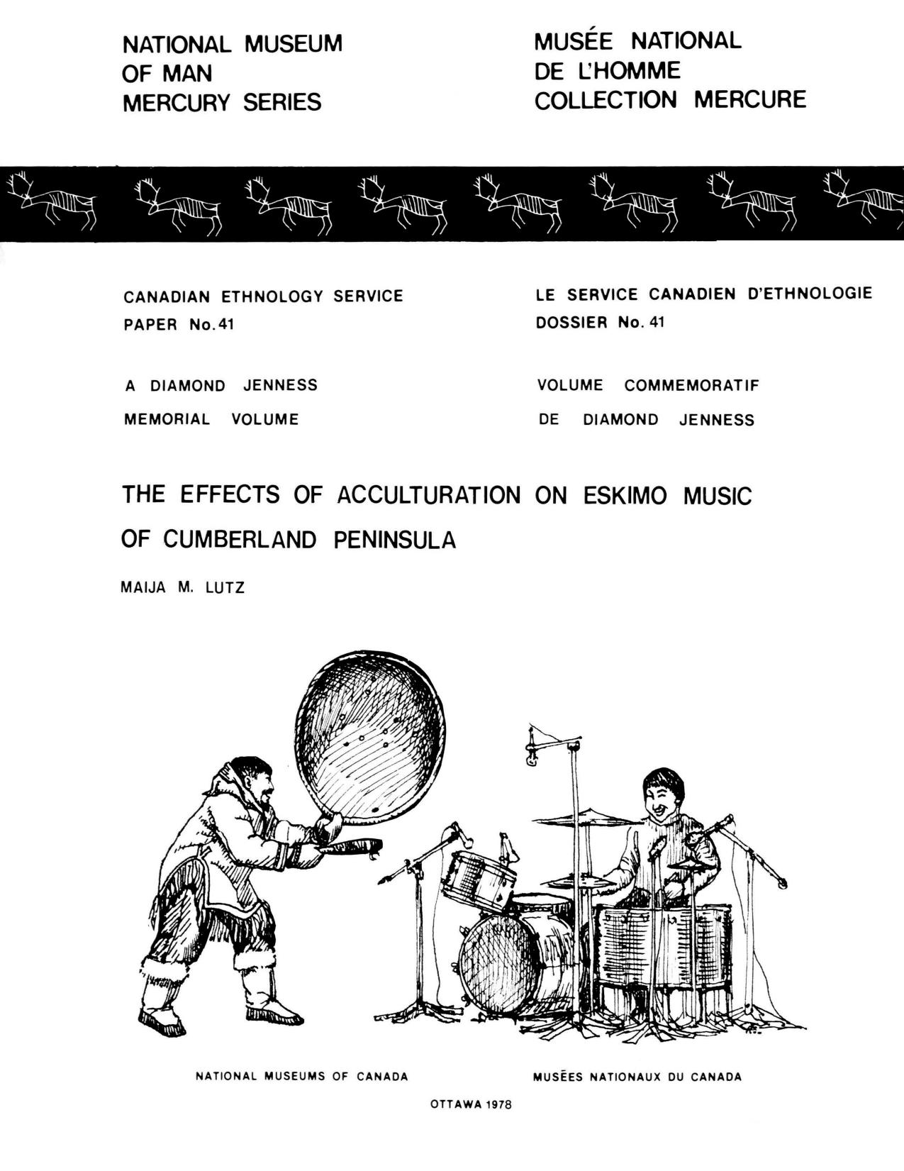 Effects of acculturation on Eskimo music of Cumberland Peninsula by Maija M. Lutz