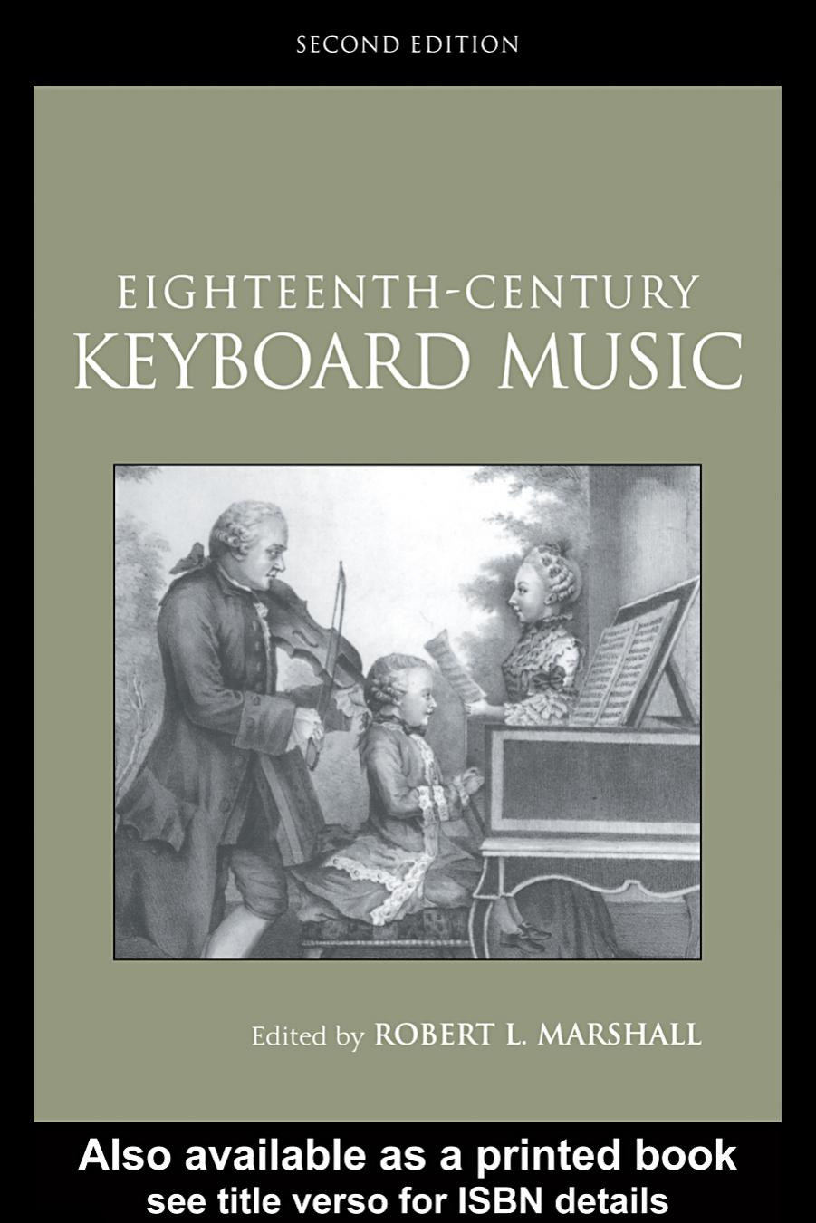 Eighteenth-century Keyboard Music by Robert L.Marshall (edt)