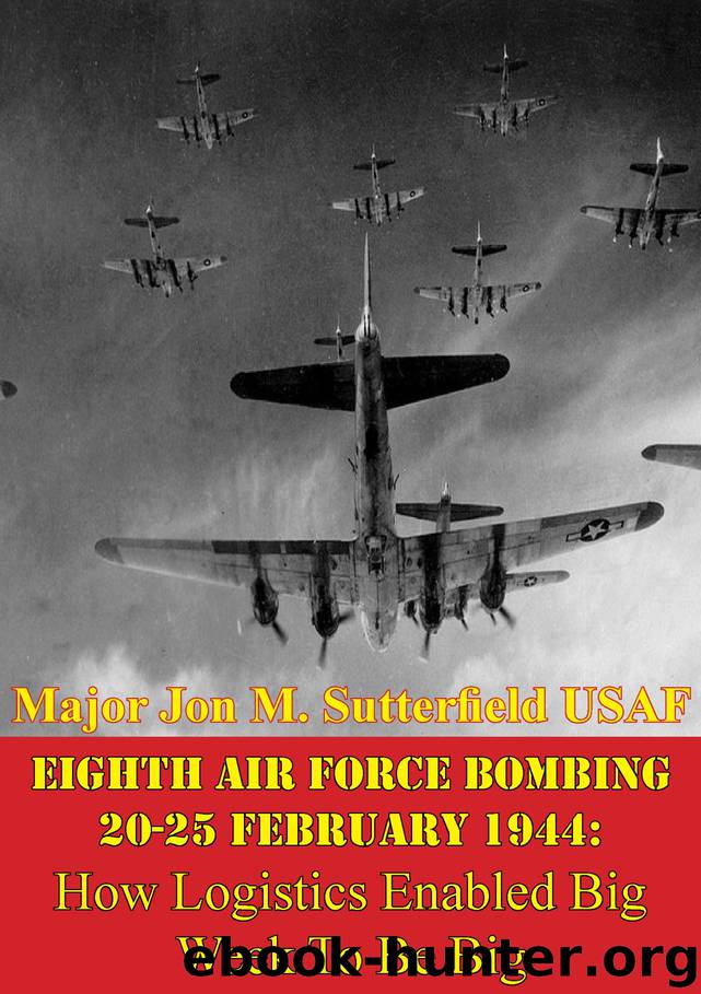 Eighth Air Force Bombing 20-25 February 1944 by Major Jon M. Sutterfield USAF
