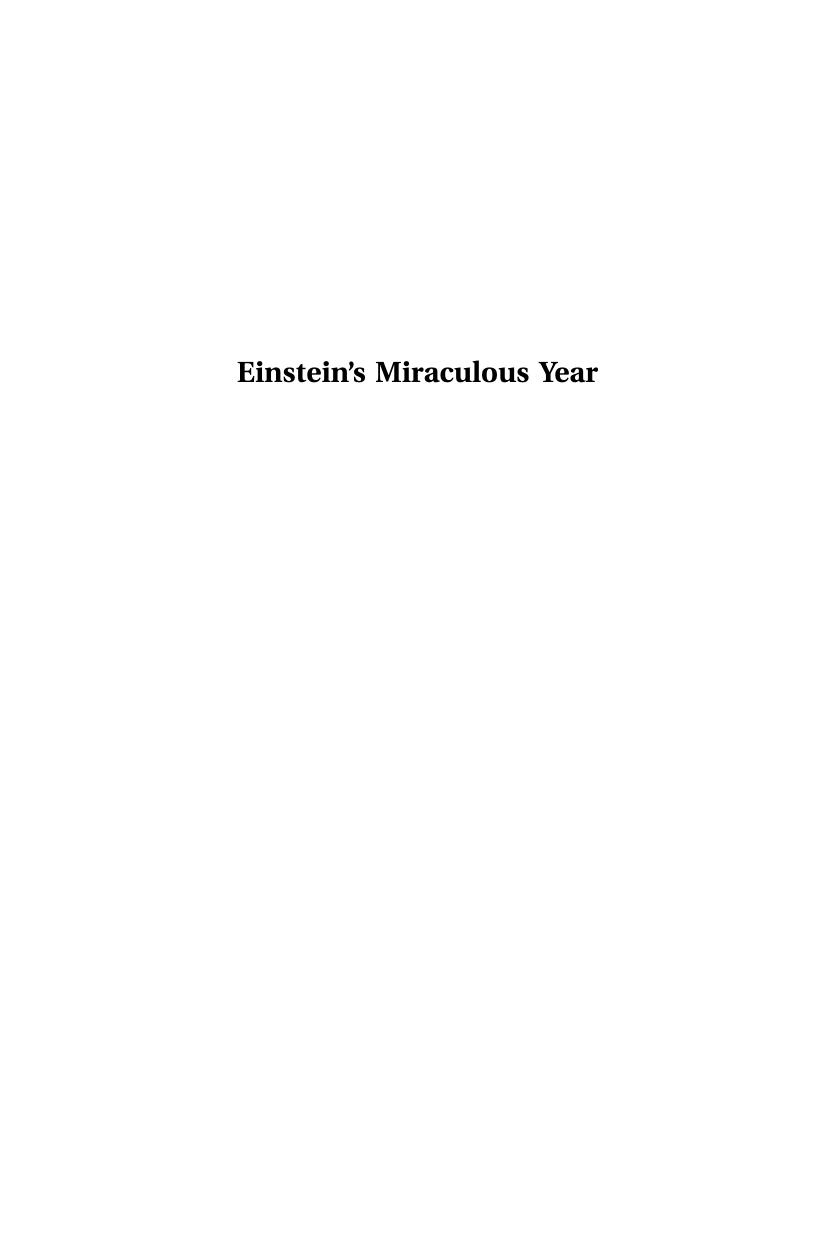 Einstein's miraculous year by Albert Einstein John Stachel Roger Penrose