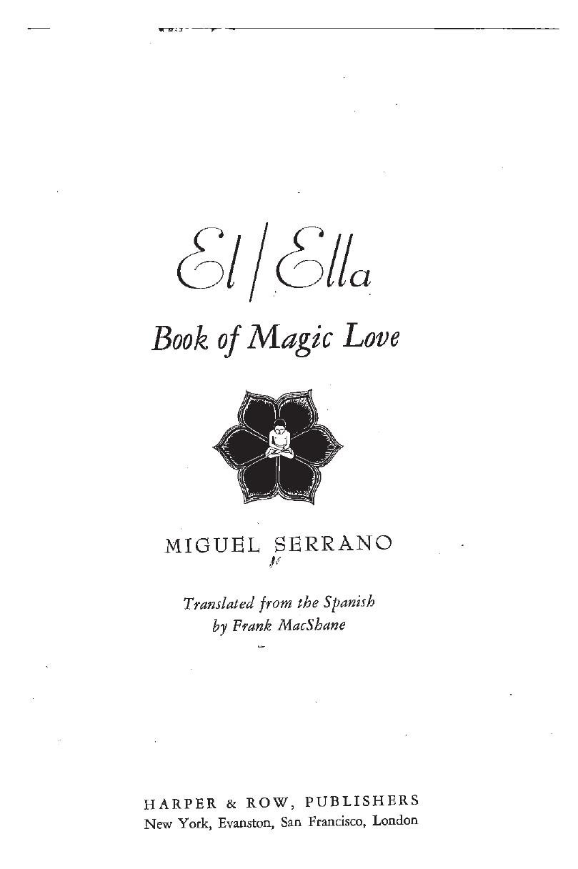 El Ella: Book of Magic Love by Miguel Serrano