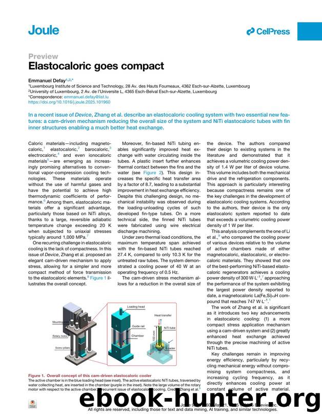 Elastocaloric goes compact by Emmanuel Defay