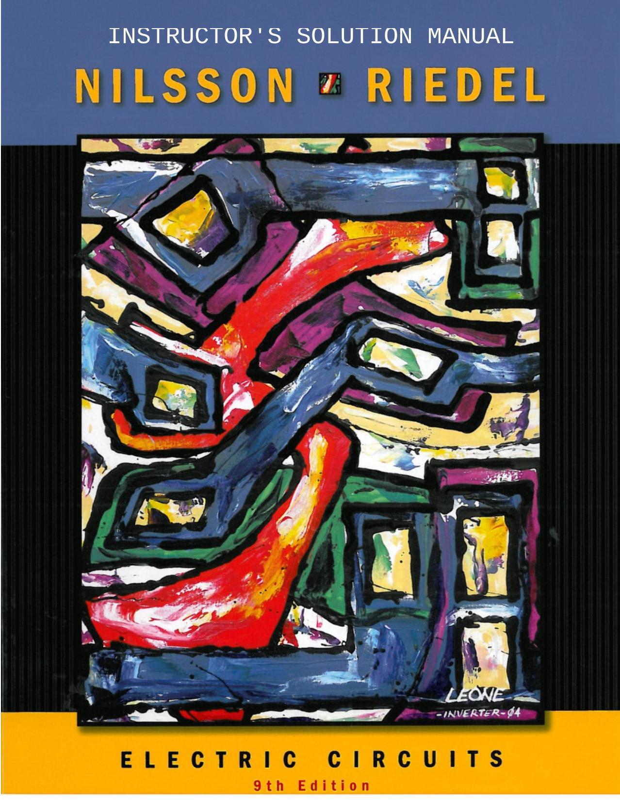 Electric Circuits Solutions Manual by James W. Nilsson Susan A. Riedel