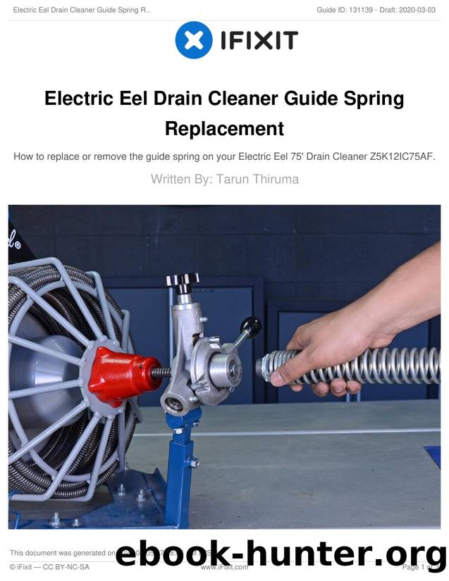 Electric Eel Drain Cleaner Guide Spring Replacement by Unknown