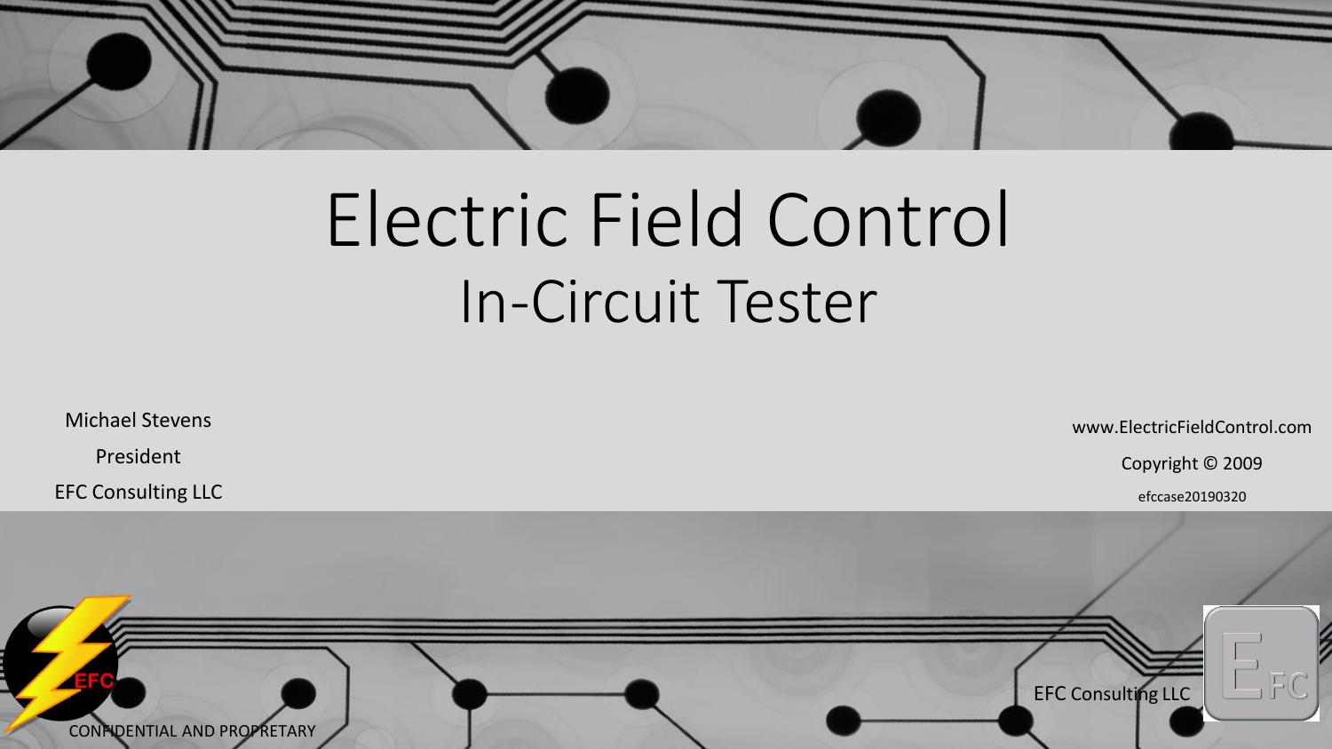 Electric Field Control: EFC for PCBA In-Circuit Testers (EFC PCBA Book 1) by Unknow