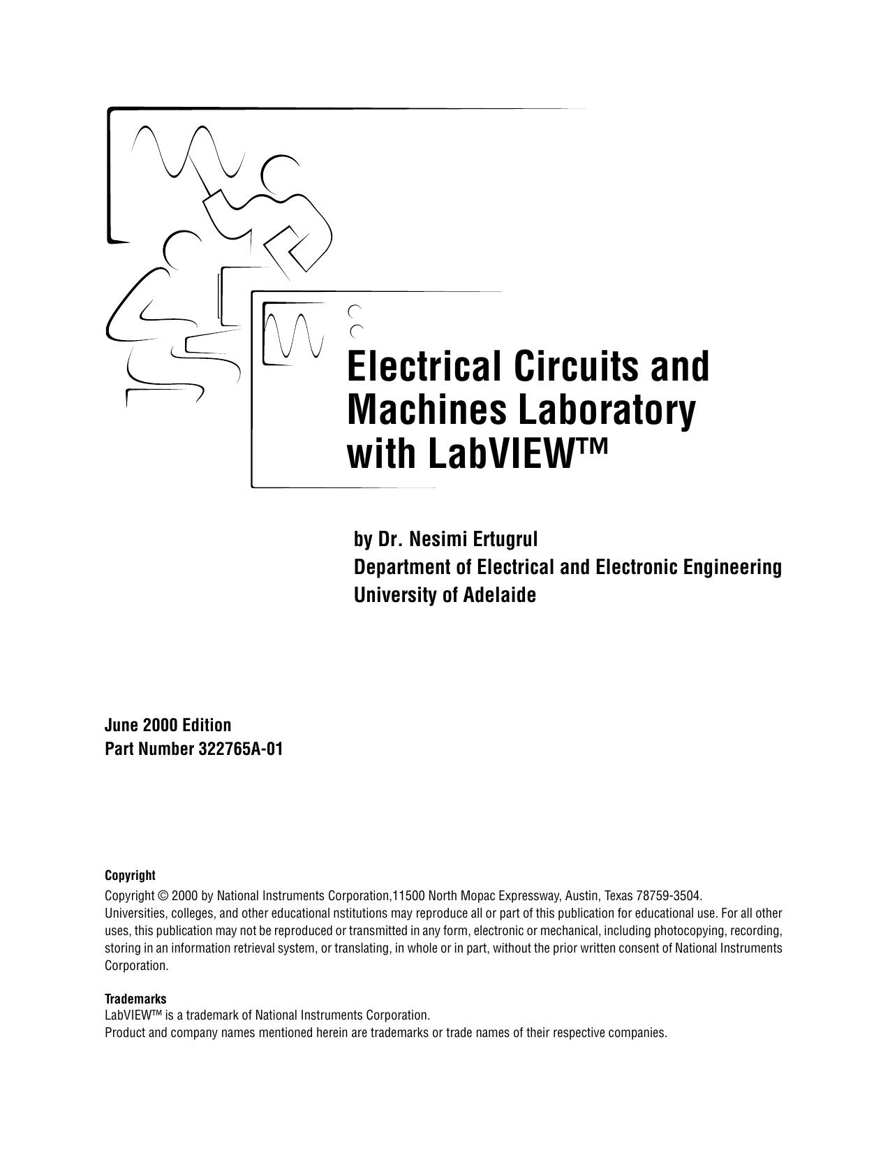 Electrical Circuit And Machines Laboratory With Labview by Dr. Nesimi Ertugrul