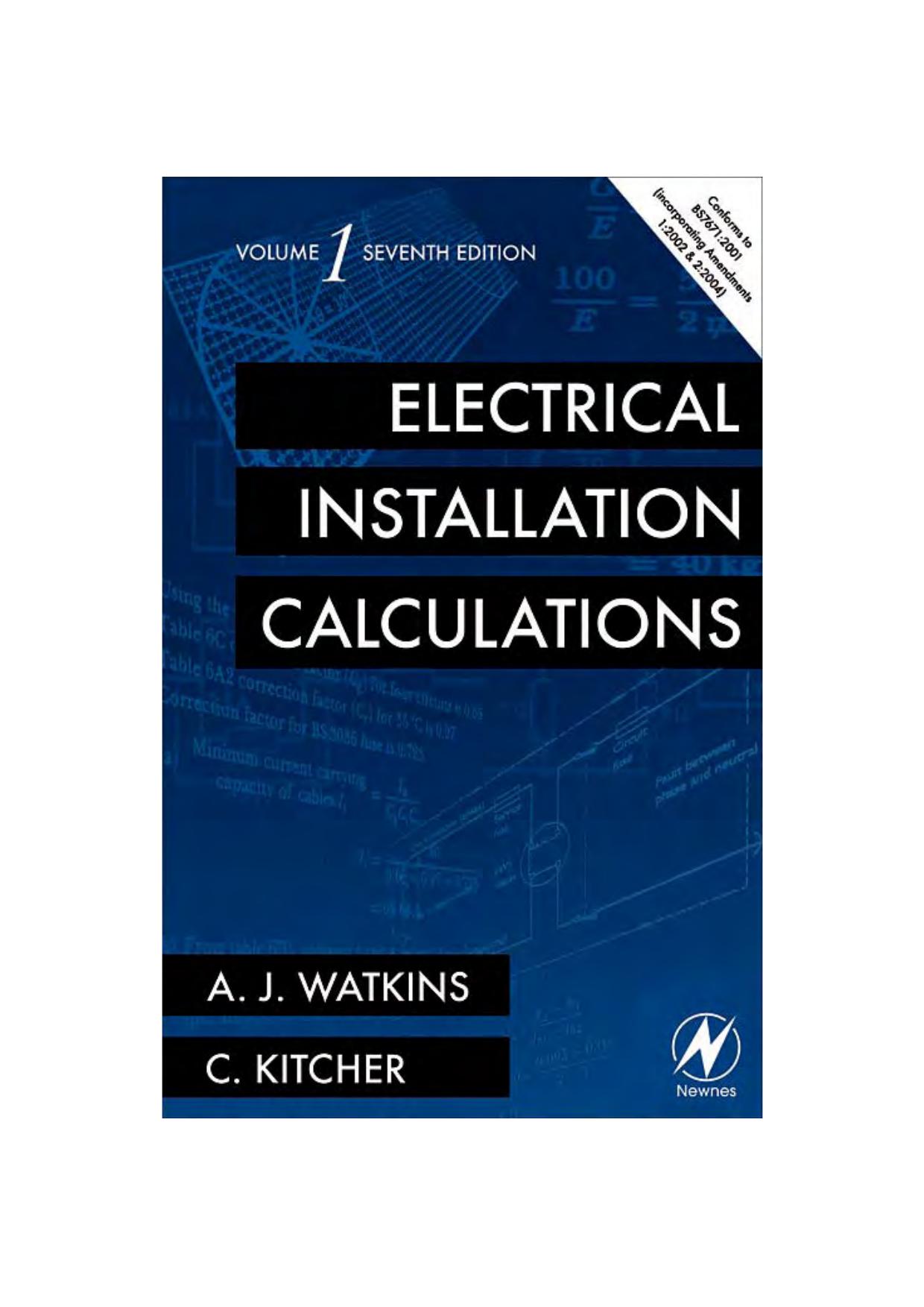 Electrical Installation Calculations Volume 1 by Ganesh Rao (Cepha Imaging INDIA) 4866 2001 Oct 23 13:15:14