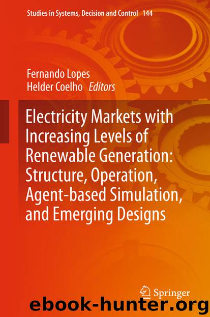 Electricity Markets with Increasing Levels of Renewable Generation: Structure, Operation, Agent-based Simulation, and Emerging Designs by Fernando Lopes & Helder Coelho