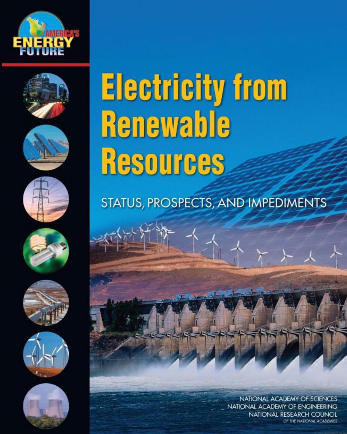 Electricity from Renewable Resources: Status, Prospects, and Impediments by National Academy of Sciences