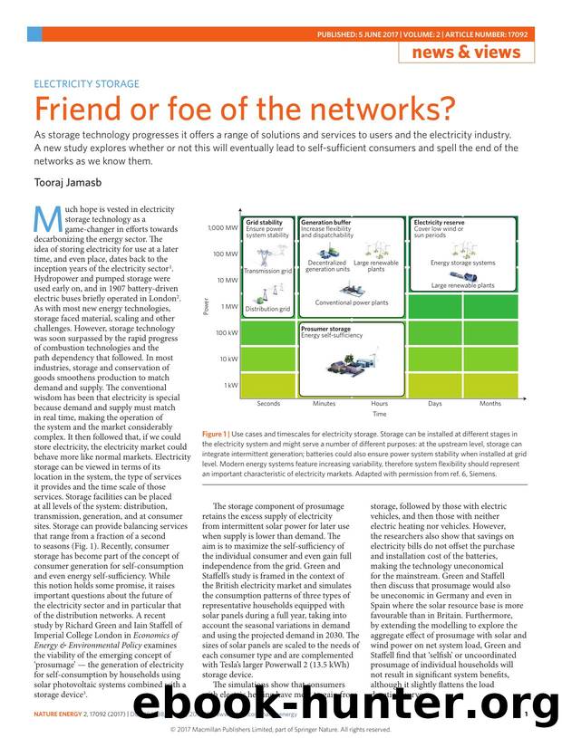 Electricity storage: Friend or foe of the networks? by Tooraj Jamasb