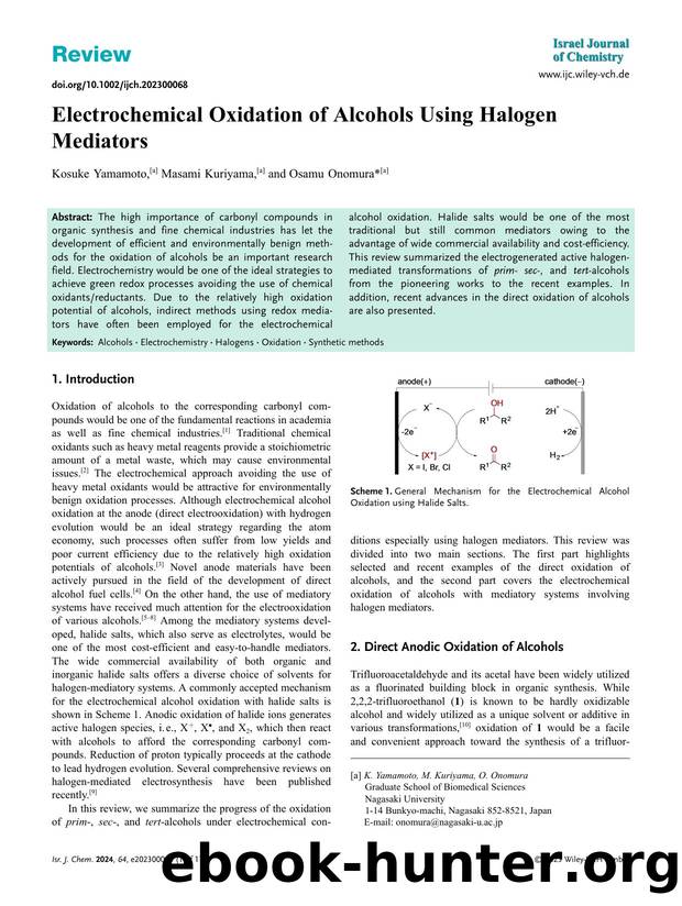 Electrochemical Oxidation of Alcohols Using Halogen Mediators by Unknown