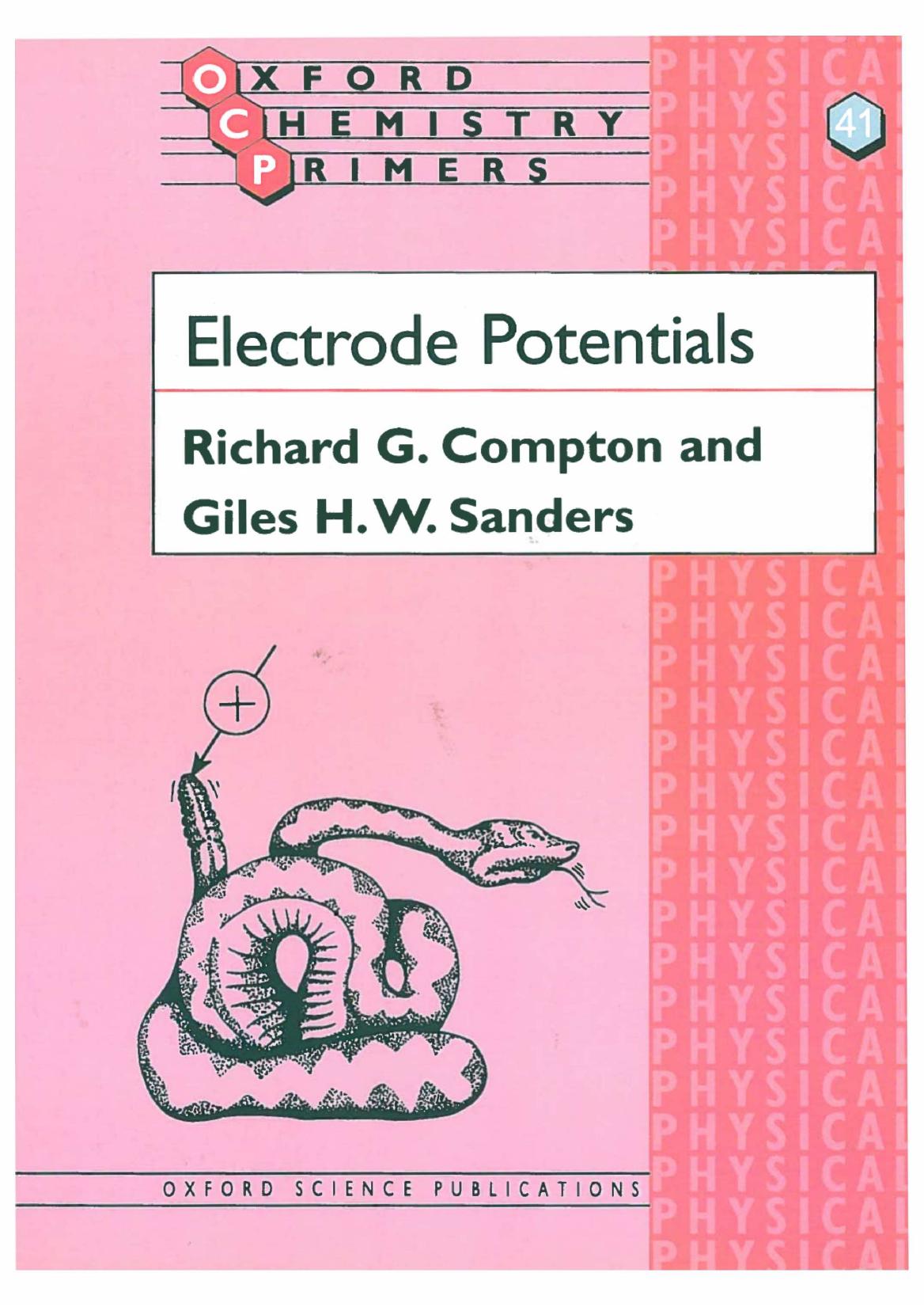 Electrode Potentials by Richard G. Compton Giles H. W. Sanders