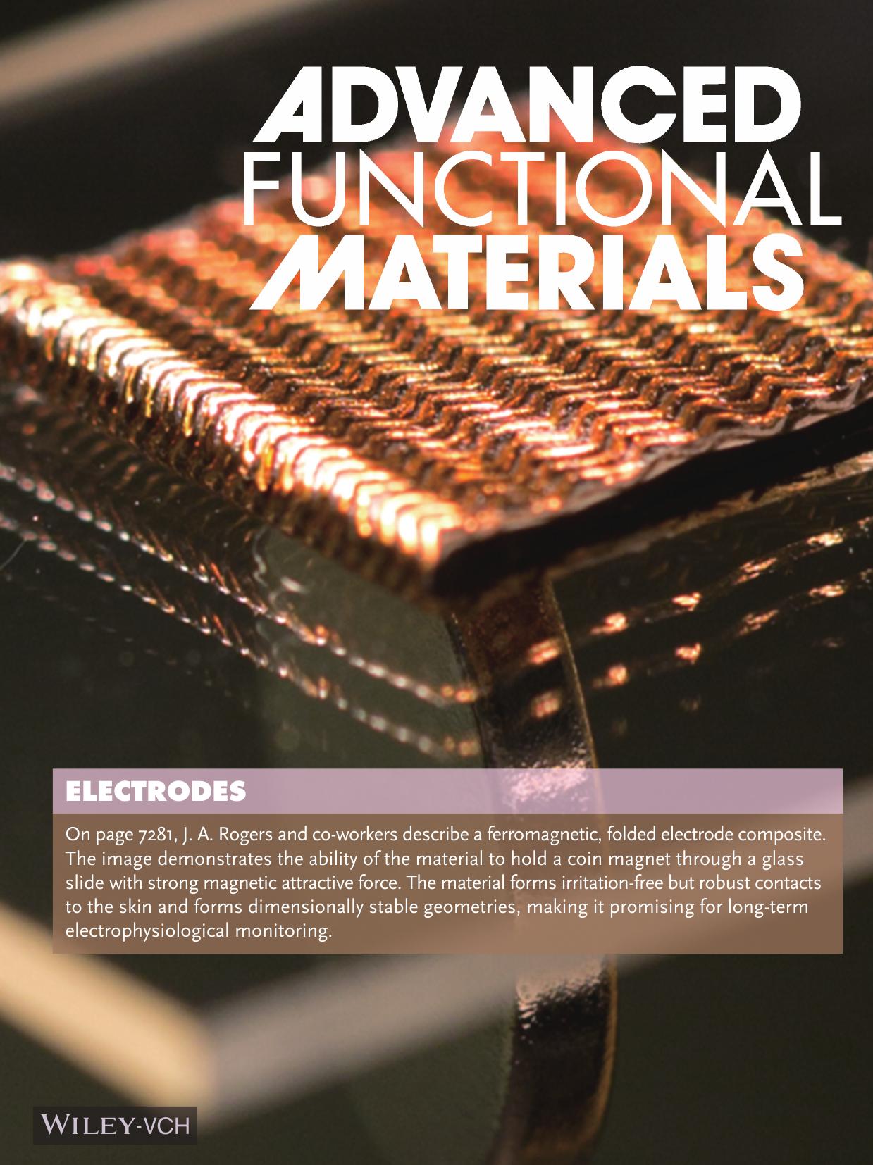 Electrodes: Ferromagnetic, Folded Electrode Composite as a Soft Interface to the Skin for Long&#x02010;Term Electrophysiological Recording (Adv. Funct. Mater. 40&#x0002F;2016) by Unknown