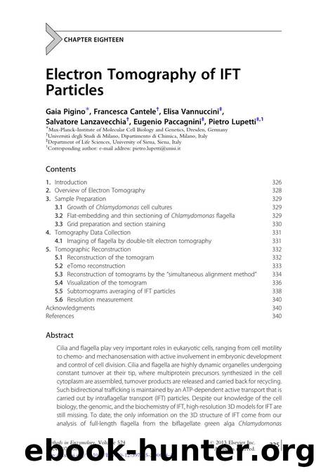 Electron Tomography of IFT Particles by unknow