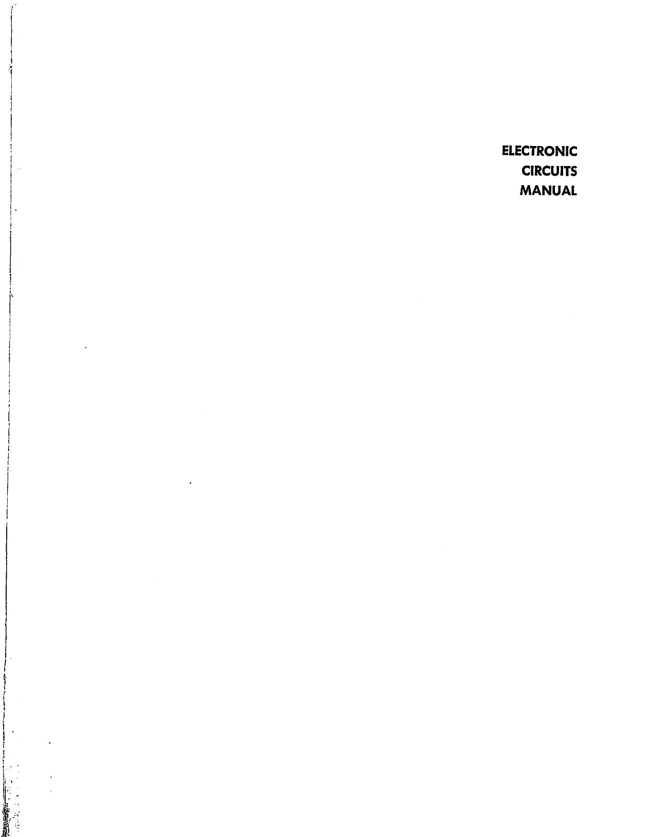 Electronic Circuits Manual by Unknown