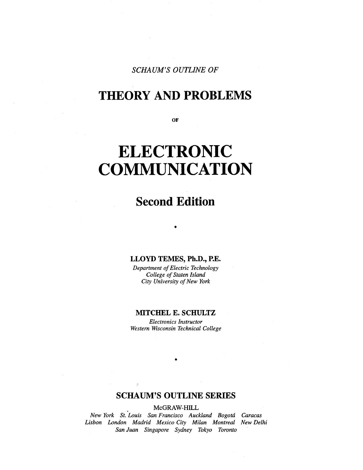 Electronic Communication by Unknown