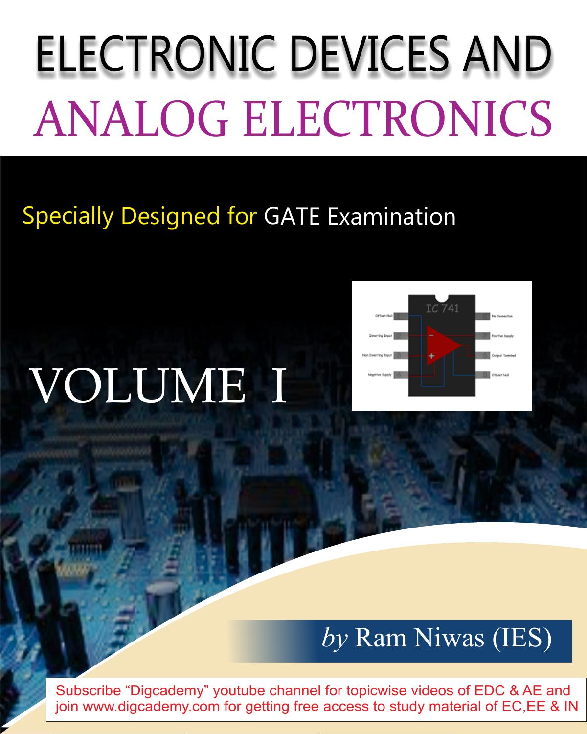 Electronic Devices And Analog Electronics Vol 1. by Ram Niwas (IES)