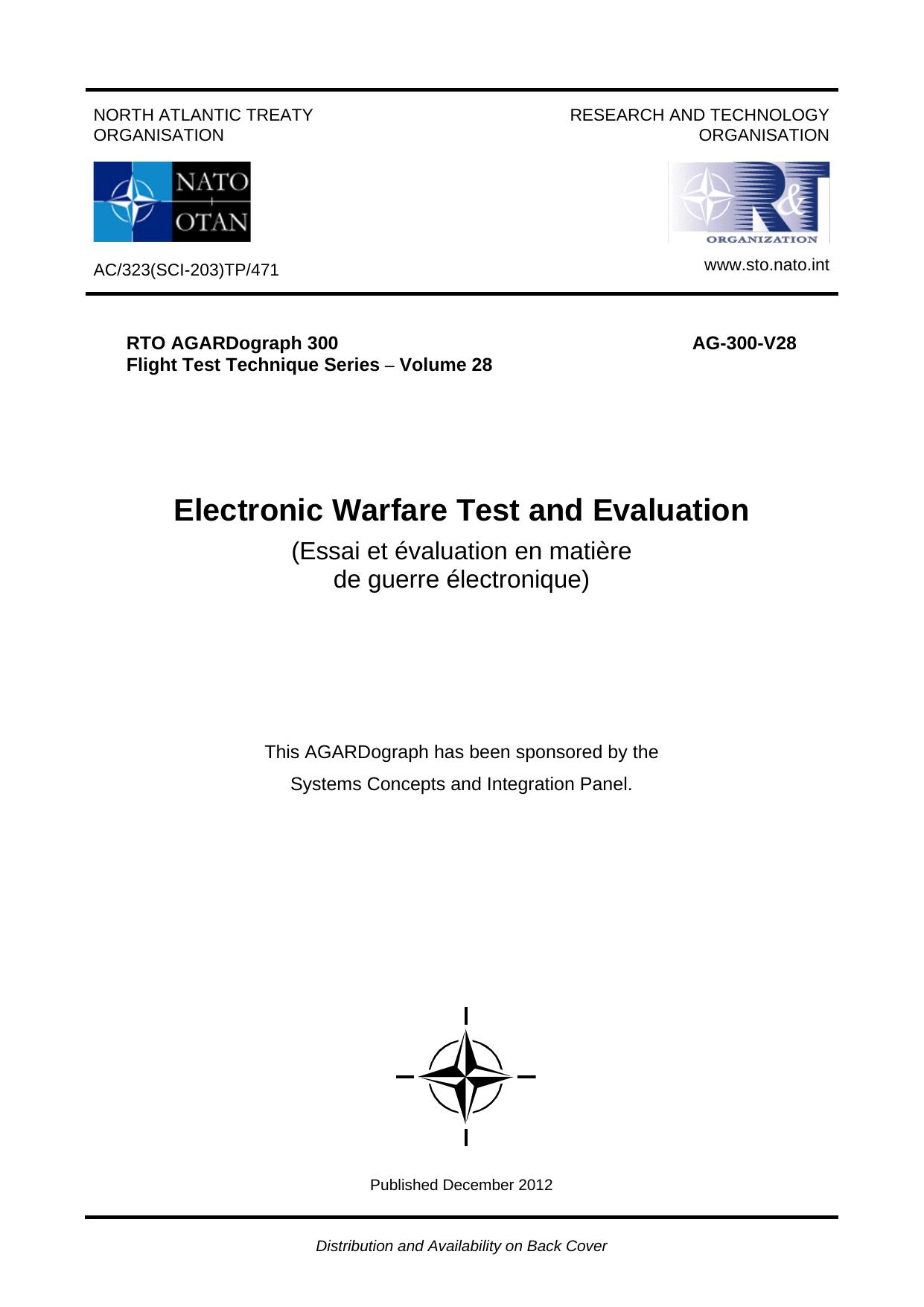 Electronic Warfare Test and Evaluation by Welsh M. etc