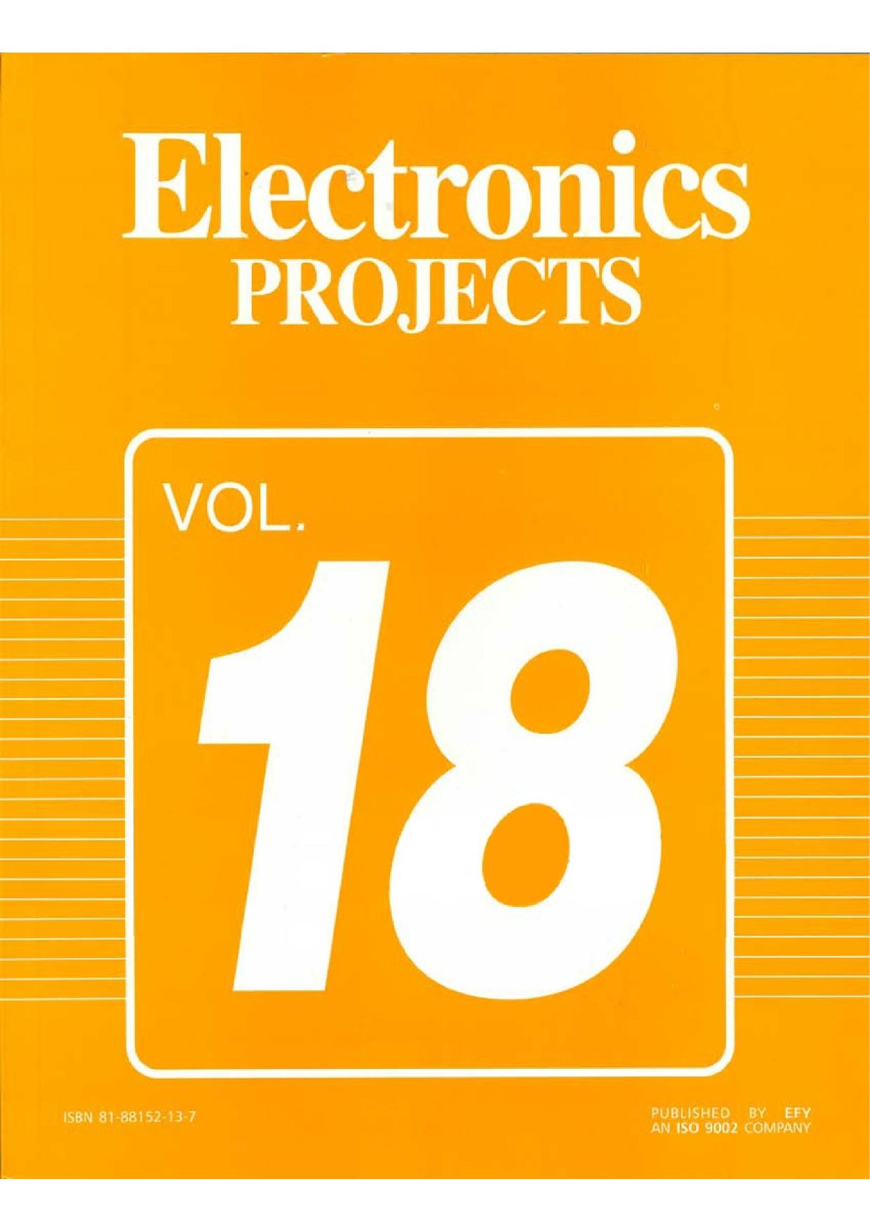 Electronics Projects Magazine Volume 18 by Unknow