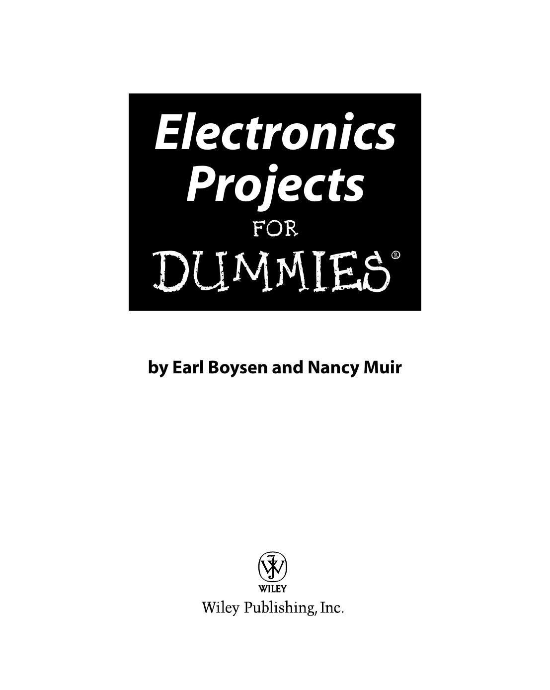 Electronics Projects for DUMmIES by Unknown