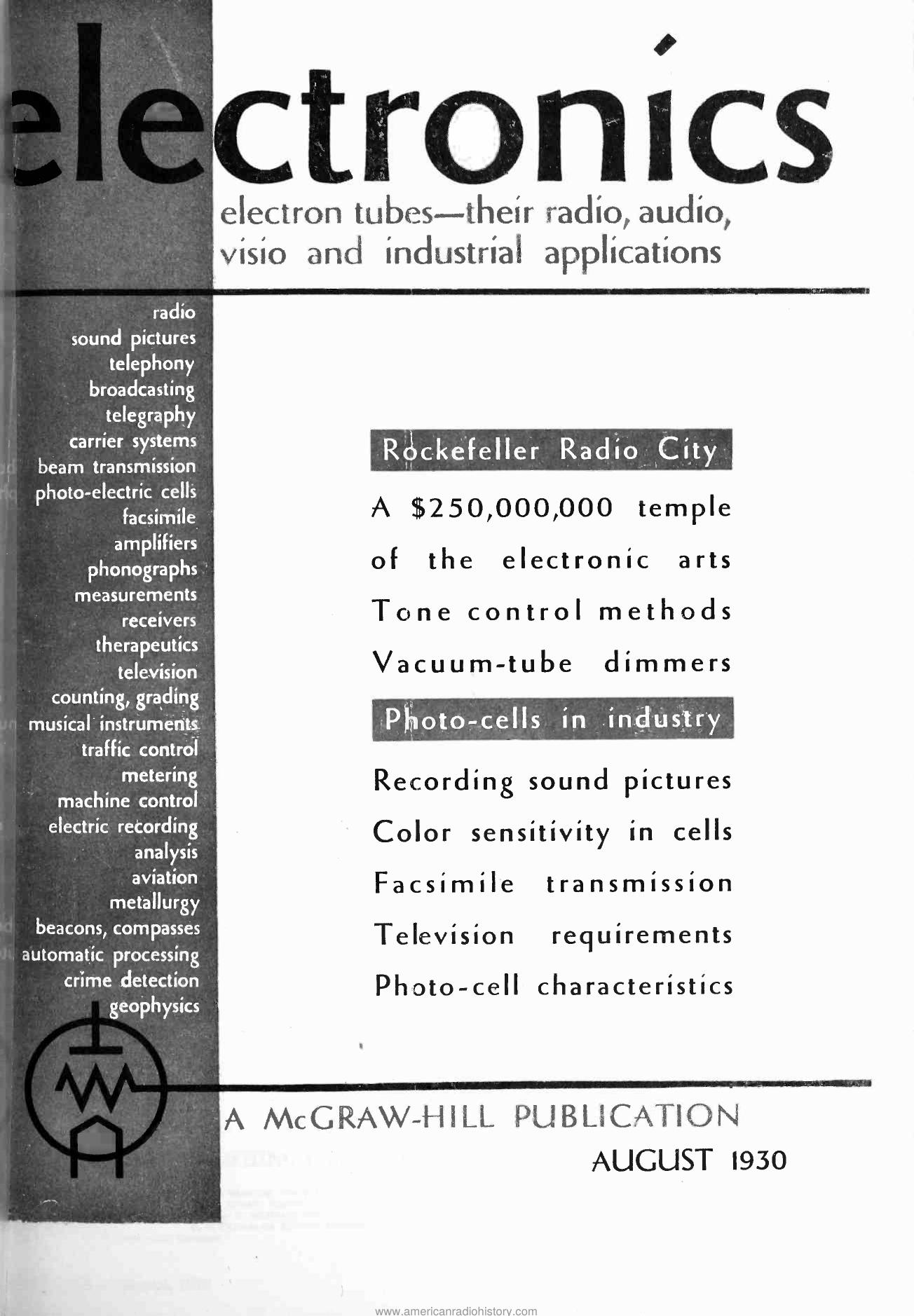Electronics-1930-08 by Unknown
